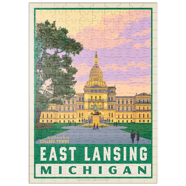 Darstellung des Puzzle Motivs puzzleplate American College Towns: East Lancing, MI 200 Puzzle
