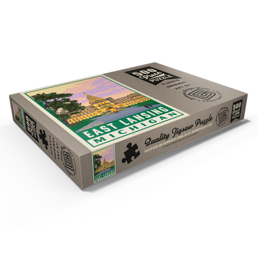 Darstellung des Puzzle Motivs American College Towns: East Lancing, MI 500 Puzzle Schachtel Ansicht1