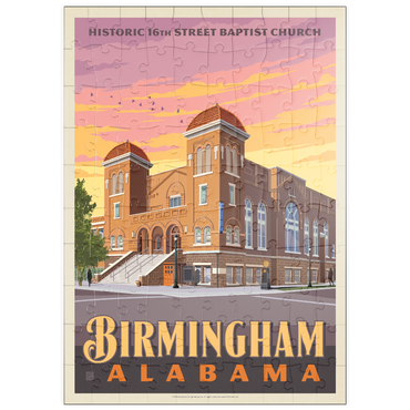 Darstellung des Puzzle Motivs puzzleplate Birmingham, AL: 16th Street Baptist Church 100 Puzzle