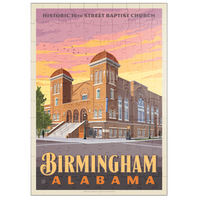Darstellung des Puzzle Motivs Birmingham, Alabama: 16th Street Baptist Church - Puzzleteile: 100