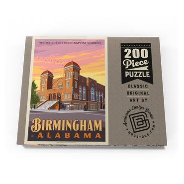 Darstellung des Puzzle Motivs Birmingham, AL: 16th Street Baptist Church 200 Puzzle Schachtel Ansicht3