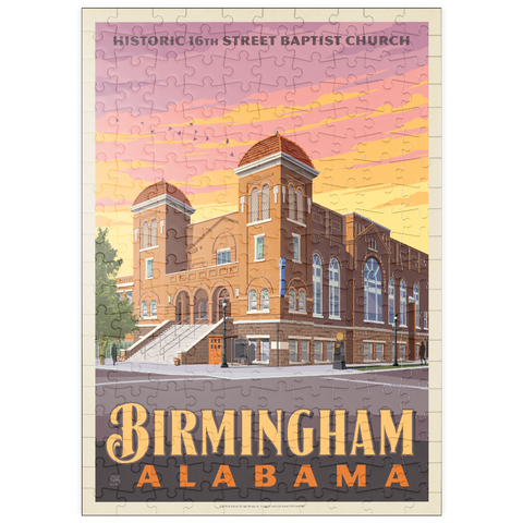 Darstellung des Puzzle Motivs Birmingham, Alabama: 16th Street Baptist Church puzzleplate Birmingham, AL: 16th Street Baptist Church 200 Puzzle