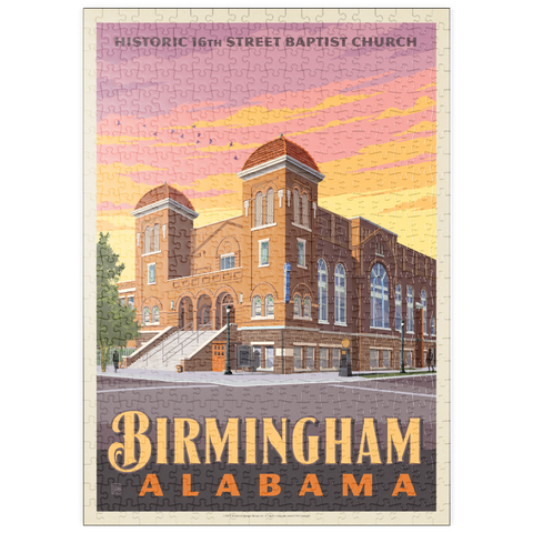 Darstellung des Puzzle Motivs Birmingham, Alabama: 16th Street Baptist Church puzzleplate Birmingham, AL: 16th Street Baptist Church 500 Puzzle