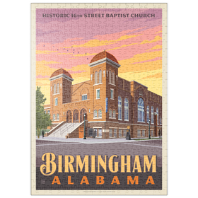 Darstellung des Puzzle Motivs Birmingham, Alabama: 16th Street Baptist Church - Puzzleteile: 500