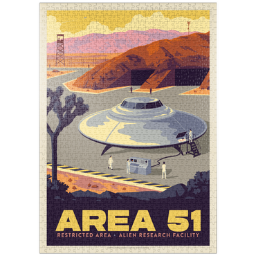 Darstellung des Puzzle Motivs puzzleplate Area 51 Alien Research Facility 1000 Puzzle