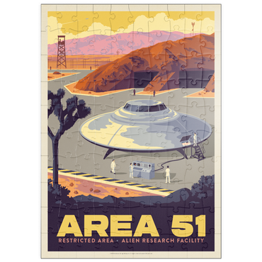 Darstellung des Puzzle Motivs puzzleplate Area 51 Alien Research Facility 100 Puzzle