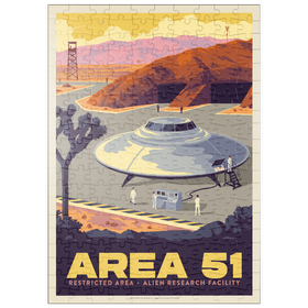 Darstellung des Puzzle Motivs Forschungsanlage für Außerirdische in Area 51 - Puzzleteile: 200