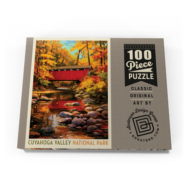 Darstellung des Puzzle Motivs Cuyahoga Valley National Park: Covered Bridge 100 Puzzle Schachtel Ansicht3