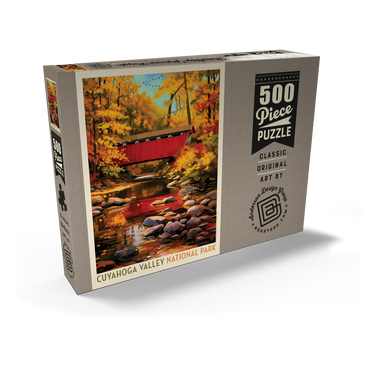 Darstellung des Puzzle Motivs Cuyahoga Valley National Park: Covered Bridge 500 Puzzle Schachtel Ansicht2