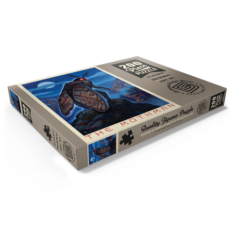 Darstellung des Puzzle Motivs Legenden der Nationalparks: Der Besuch des MothMan Legends Of The National Parks: MothMan Visitation 200 Puzzle Schachtel Ansicht1