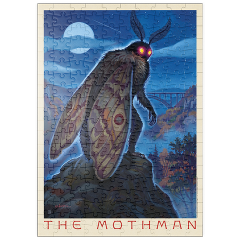 Darstellung des Puzzle Motivs Legenden der Nationalparks: Der Besuch des MothMan puzzleplate Legends Of The National Parks: MothMan Visitation 200 Puzzle