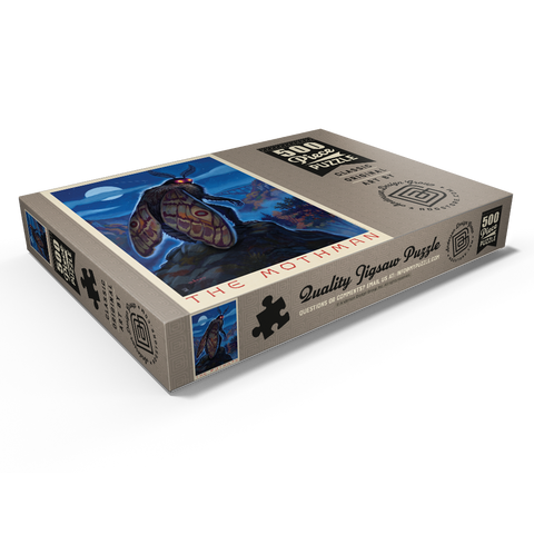 Darstellung des Puzzle Motivs Legenden der Nationalparks: Der Besuch des MothMan Legends Of The National Parks: MothMan Visitation 500 Puzzle Schachtel Ansicht1