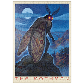 Darstellung des Puzzle Motivs Legenden der Nationalparks: Der Besuch des MothMan - Puzzleteile: 500