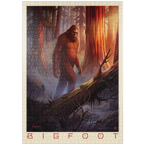 Darstellung des Puzzle Motivs Legenden der Nationalparks: Bigfoot-Sichtung puzzleplate Legends Of The National Parks: Bigfoot Sighting 1000 Puzzle