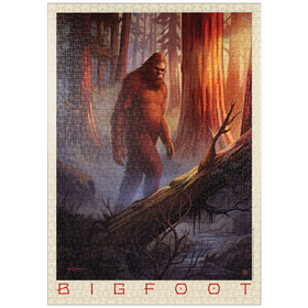Darstellung des Puzzle Motivs Legenden der Nationalparks: Bigfoot-Sichtung - Puzzleteile: 1000