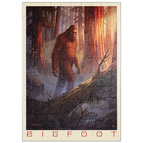 Darstellung des Puzzle Motivs Legenden der Nationalparks: Bigfoot-Sichtung - Puzzleteile: 100
