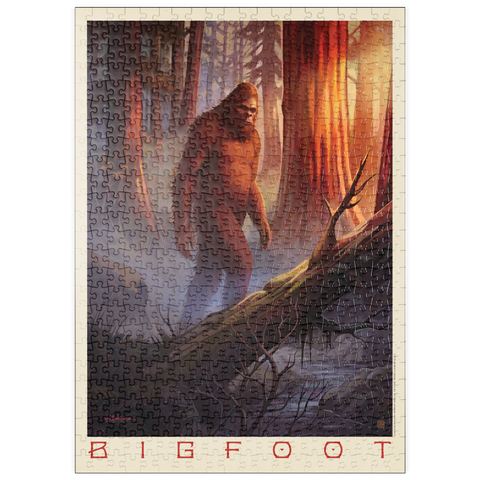 Darstellung des Puzzle Motivs Legenden der Nationalparks: Bigfoot-Sichtung puzzleplate Legends Of The National Parks: Bigfoot Sighting 500 Puzzle