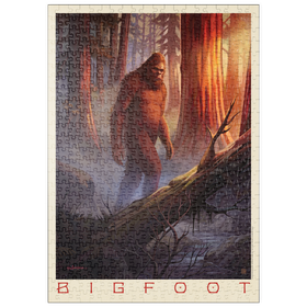 Darstellung des Puzzle Motivs Legenden der Nationalparks: Bigfoot-Sichtung - Puzzleteile: 500