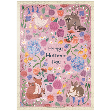 Darstellung des Puzzle Motivs puzzleplate A Greeting Card: Happy Mother's Day! 1000 Puzzle