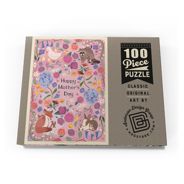 Darstellung des Puzzle Motivs A Greeting Card: Happy Mother's Day! 100 Puzzle Schachtel Ansicht3