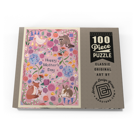 Darstellung des Puzzle Motivs Eine Grußkarte: Alles Gute zum Muttertag! A Greeting Card: Happy Mother's Day! 100 Puzzle Schachtel Ansicht3