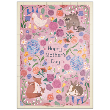 Darstellung des Puzzle Motivs puzzleplate A Greeting Card: Happy Mother's Day! 100 Puzzle