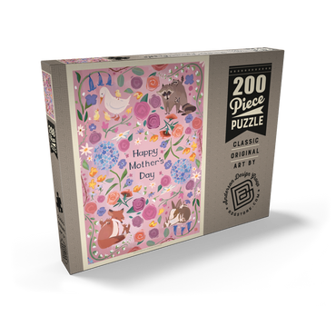 Darstellung des Puzzle Motivs A Greeting Card: Happy Mother's Day! 200 Puzzle Schachtel Ansicht2