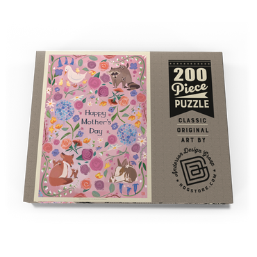 Darstellung des Puzzle Motivs A Greeting Card: Happy Mother's Day! 200 Puzzle Schachtel Ansicht3