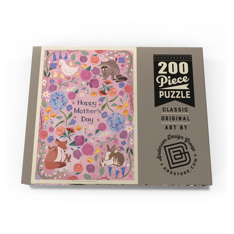 Darstellung des Puzzle Motivs Eine Grußkarte: Alles Gute zum Muttertag! A Greeting Card: Happy Mother's Day! 200 Puzzle Schachtel Ansicht3