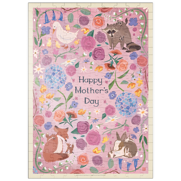 Darstellung des Puzzle Motivs puzzleplate A Greeting Card: Happy Mother's Day! 200 Puzzle