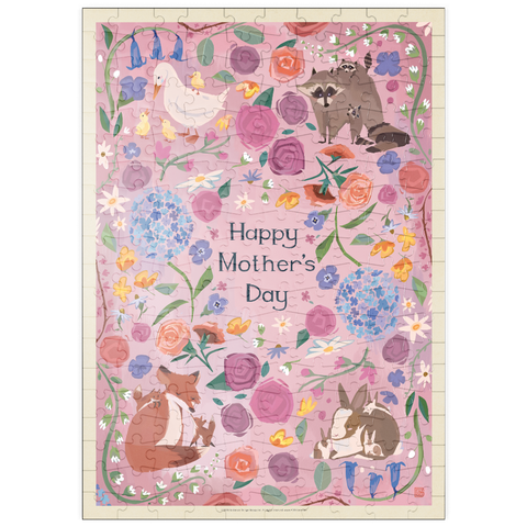 Darstellung des Puzzle Motivs Eine Grußkarte: Alles Gute zum Muttertag! puzzleplate A Greeting Card: Happy Mother's Day! 200 Puzzle