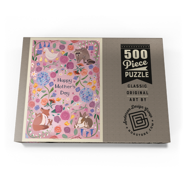 Darstellung des Puzzle Motivs A Greeting Card: Happy Mother's Day! 500 Puzzle Schachtel Ansicht3