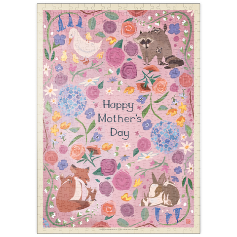 Darstellung des Puzzle Motivs Eine Grußkarte: Alles Gute zum Muttertag! puzzleplate A Greeting Card: Happy Mother's Day! 500 Puzzle