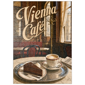 Darstellung des Puzzle Motivs Wiener Café – Klassische Kaffeehaus-Eleganz - Puzzleteile: 200
