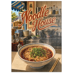 Darstellung des Puzzle Motivs Noodle House – Street Kitchen Ramen - Puzzleteile: 100