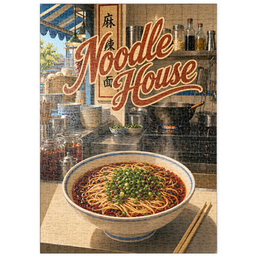Darstellung des Puzzle Motivs puzzleplate Noodle House - Street Kitchen Ramen 500 Puzzle