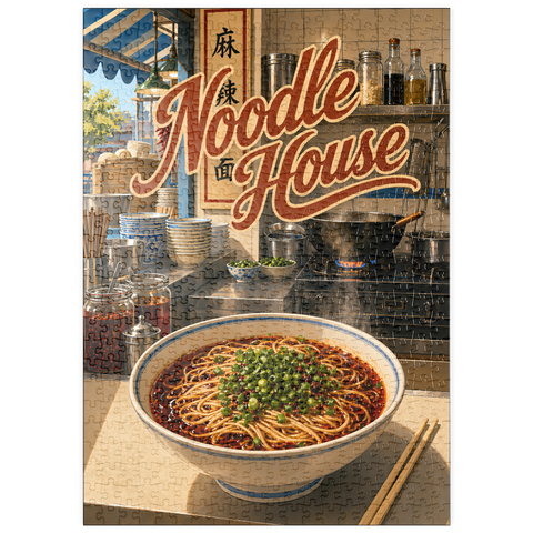 Darstellung des Puzzle Motivs Noodle House – Street Kitchen Ramen puzzleplate Noodle House - Street Kitchen Ramen 500 Puzzle