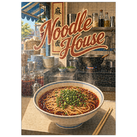 Darstellung des Puzzle Motivs Noodle House – Street Kitchen Ramen - Puzzleteile: 500
