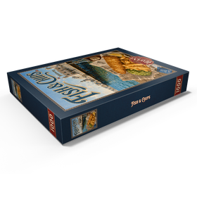 Darstellung des Puzzle Motivs Brighton Pier: Fish and Chips am Meer - Puzzleteile: 1000