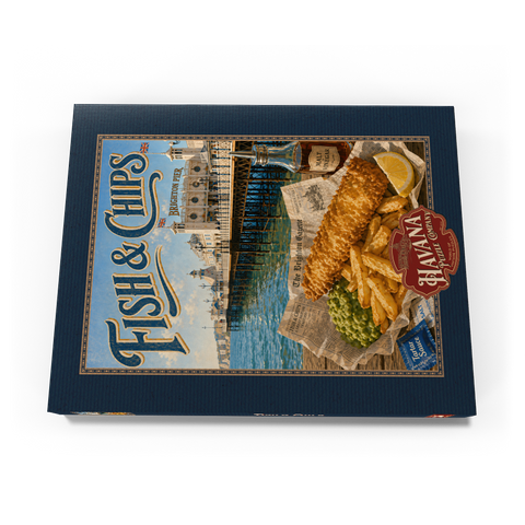 Darstellung des Puzzle Motivs Brighton Pier: Fish and Chips am Meer Brighton Pier Fish and Chips Seaside 200 Puzzle Schachtel Ansicht3
