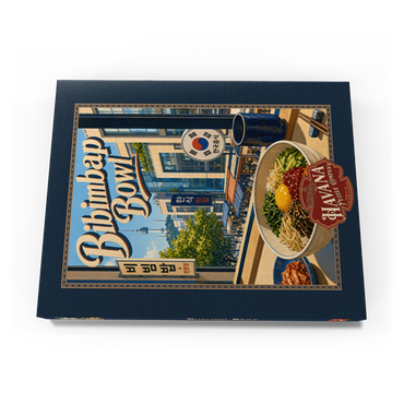Darstellung des Puzzle Motivs N Seoul Tower Korean Bibimbap Bowl 100 Puzzle Schachtel Ansicht3