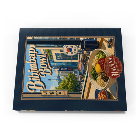 Darstellung des Puzzle Motivs N Seoul Tower – Koreanische Bibimbap-Schüssel N Seoul Tower Korean Bibimbap Bowl 100 Puzzle Schachtel Ansicht3