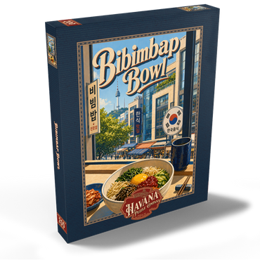 Darstellung des Puzzle Motivs N Seoul Tower Korean Bibimbap Bowl 200 Puzzle Schachtel Ansicht2