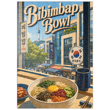 Darstellung des Puzzle Motivs puzzleplate N Seoul Tower Korean Bibimbap Bowl 200 Puzzle