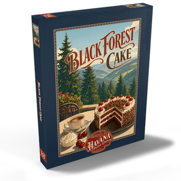 Darstellung des Puzzle Motivs Black Forest Cake - Alpine Mountain View 200 Puzzle Schachtel Ansicht2
