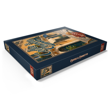 Darstellung des Puzzle Motivs Rome Coffee and Cornetto Morning Breakfast 100 Puzzle Schachtel Ansicht1