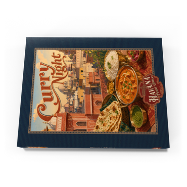 Darstellung des Puzzle Motivs Jaipur India Curry Night Rooftop Feast 200 Puzzle Schachtel Ansicht3
