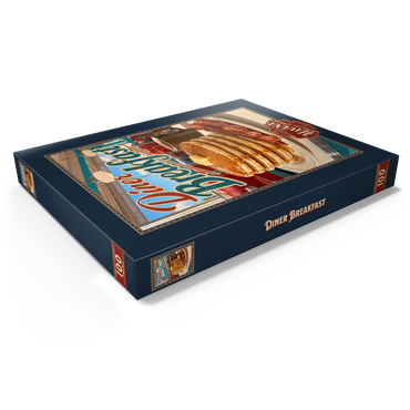 Darstellung des Puzzle Motivs Classic American Diner Breakfast Pancakes 100 Puzzle Schachtel Ansicht1