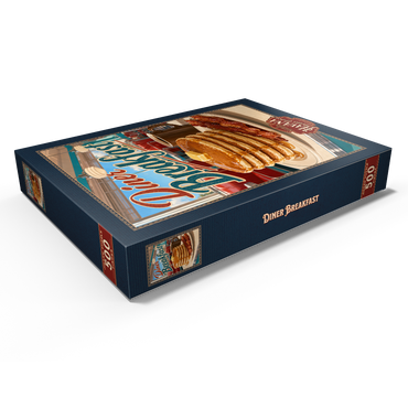 Darstellung des Puzzle Motivs Classic American Diner Breakfast Pancakes 500 Puzzle Schachtel Ansicht1