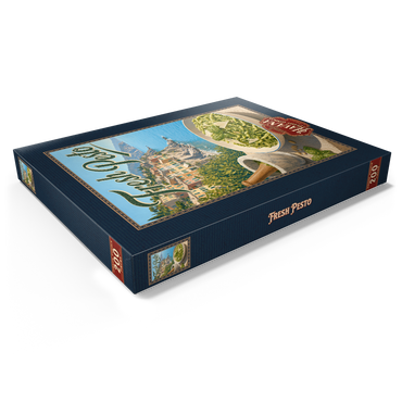 Darstellung des Puzzle Motivs Italian Riviera Village Fresh Pesto Pasta 200 Puzzle Schachtel Ansicht1